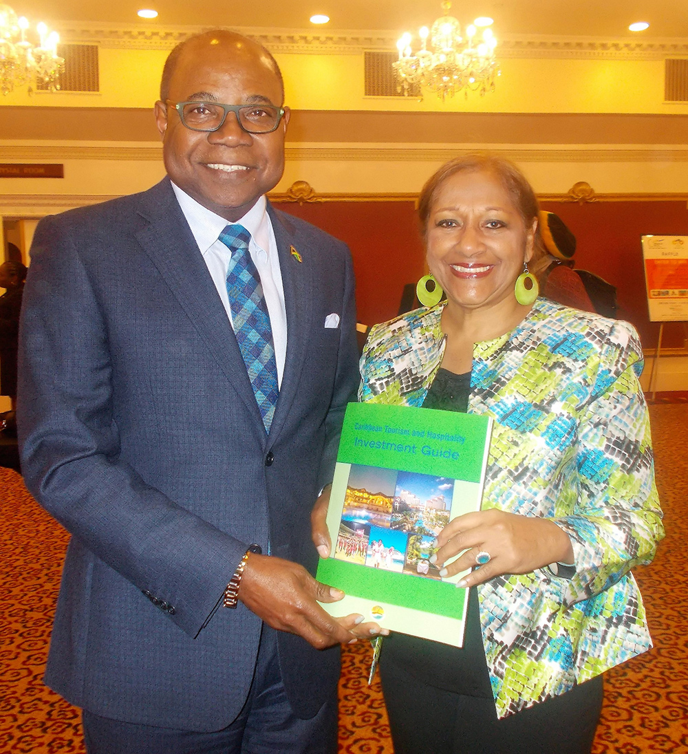 Jamaica's Edmund Bartlett and Sandra Ann Baptiste