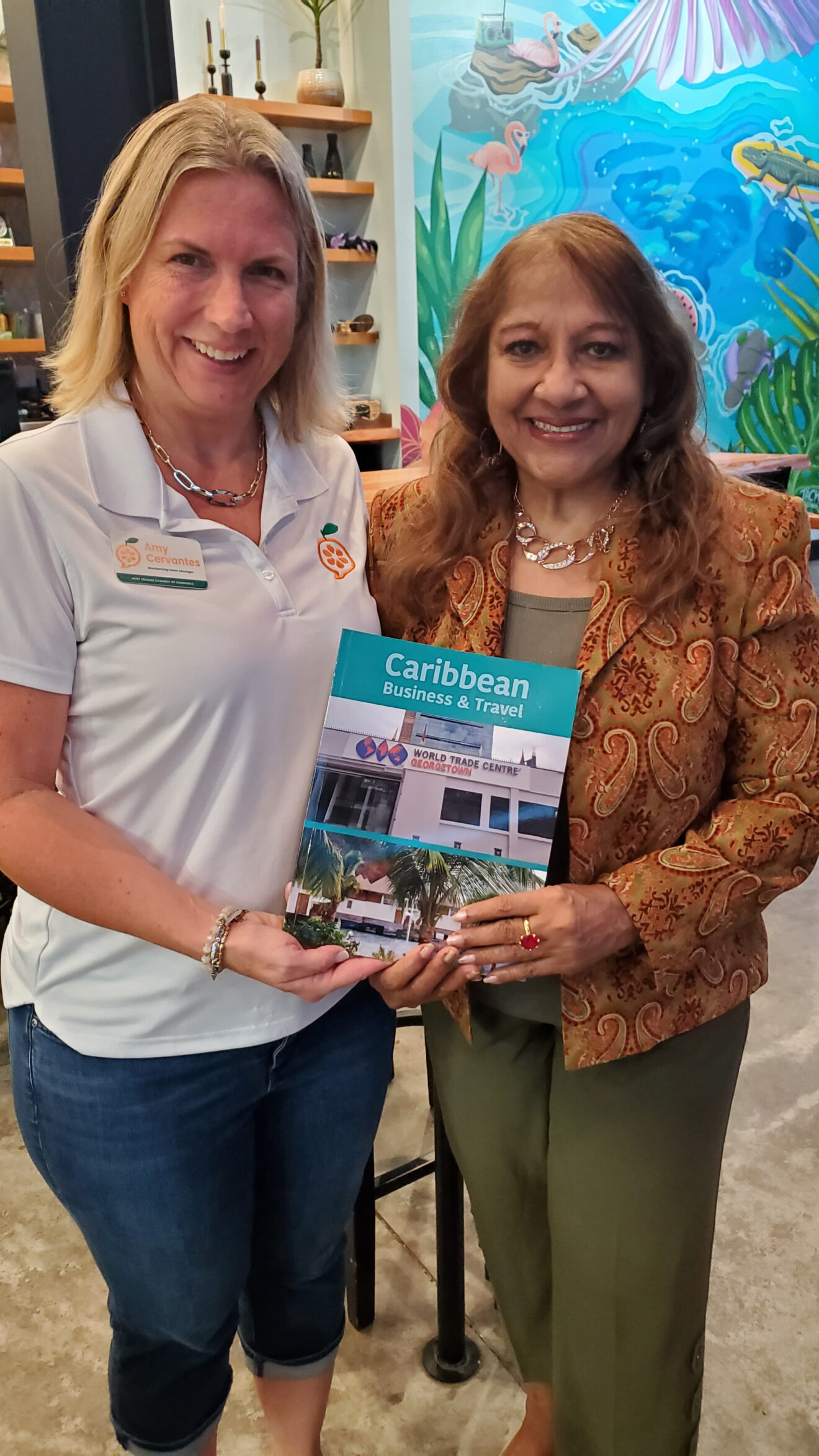 Presentation to Amy Cervantes, Membership and Sales Manager at the West Orange Chamber of Commerce in Florida.