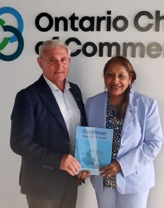Louie Di Palma, Vice-President Ontario Chamber of Commerce, with Sandra Ann Baptiste
