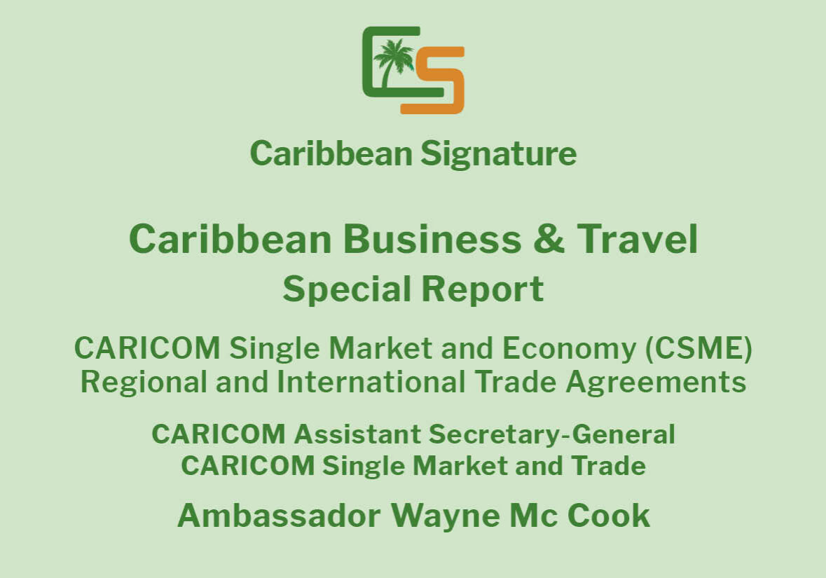 Report Cover CARICOM Ambassador Wayne Mc Cook Report Cover CARICOM Ambassador Wayne Mc Cook